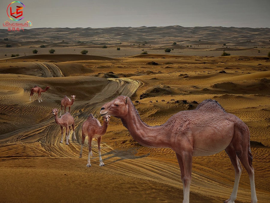 骆驼发光雕塑